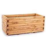 BooGardi Pflanzkasten aus Holz · in 10 Größen · 90cm · Blumenkasten · Hochbeet · Garten...