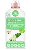 Bio Gurkendünger flüssig 1 L - 100% Bio-Dünger mit Vinasse & viel Kalium - Organischer...