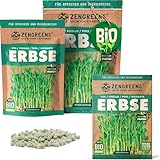 ZenGreens® - Bio Erbsen Samen - Wähle zwischen 10g, 200g und 500g - Erbsensamen mit Keimrate von...