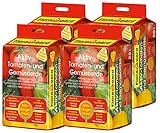 Floragard 4 x Aktiv-Tomaten-und Gemüseerde 20 Liter Blumenerde, erdfarben, 80 Liter